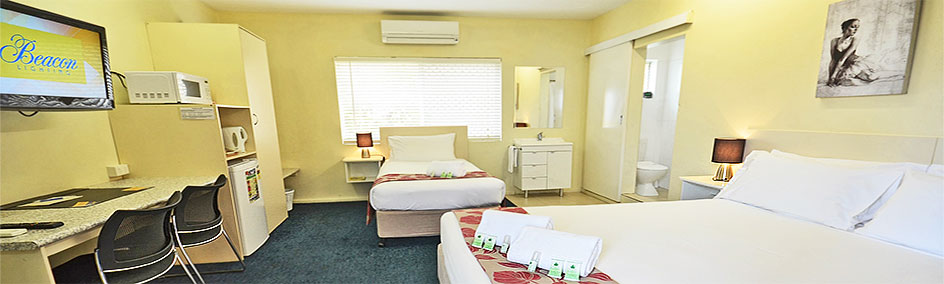All rooms have Flat Screen TVs, free Foxtel, free WiFi, microwaves and comfortable beds